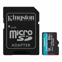 Карта памяти Kingston Canvas Go! Plus microSDXC 64GB (с адаптером) Карта памяти Kingston Canvas Go! Plus microSDXC 64GB (с адаптером)