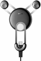 Держатель для смартфона Baseus SUTYY-0S (серебристый) Держатель для смартфона Baseus SUTYY-0S (серебристый)