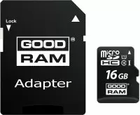 Карта памяти GOODRAM M1AA microSDHC M1AA-0160R12 16GB (с адаптером) Карта памяти GOODRAM M1AA microSDHC M1AA-0160R12 16GB (с адаптером)