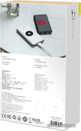 Внешний аккумулятор Baseus Simbo Smart PPALL-AQB02 10000mAh (белый)