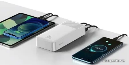 Внешний аккумулятор Baseus Bipow Digital Display PPDML-N02 30000mAh (белый)