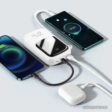 Внешний аккумулятор Baseus Qpow Digital Display PPQD-I02 20000mAh (белый)