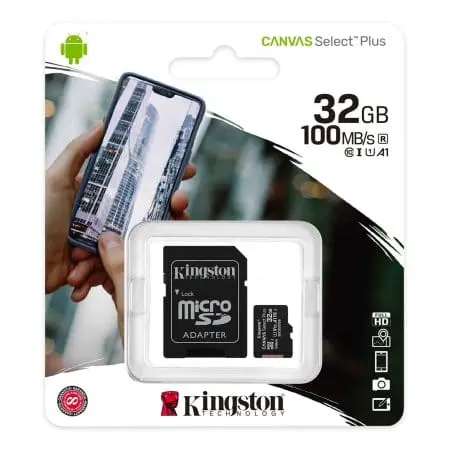 Карта памяти Kingston Canvas Select Plus microSDHC 32GB (с адаптером)