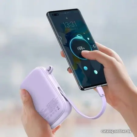 Внешний аккумулятор Baseus Qpow Digital Display PPQD-I05 20000mAh (фиолетовый)