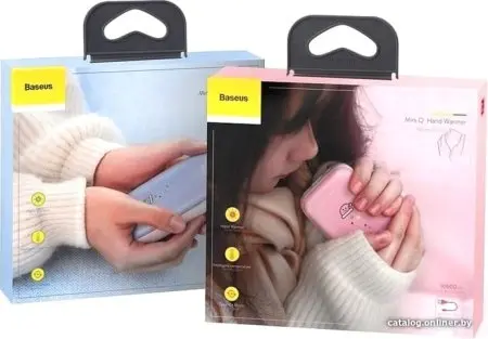 Внешний аккумулятор Baseus Mini Q Hand Warmer PPALL-CXQ04 10000mAh (розовый)