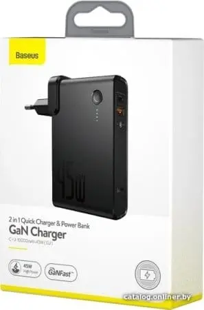 Внешний аккумулятор Baseus GaN PPNLD-C01 10000mAh (черный)