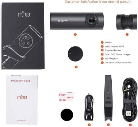Видеорегистратор Xiaomi DDPai mini3 Dash Cam 32Gb