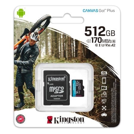 Карта памяти Kingston Canvas Go! Plus microSDXC 512GB (с адаптером) Карта памяти Kingston Canvas Go! Plus microSDXC 512GB (с адаптером)
