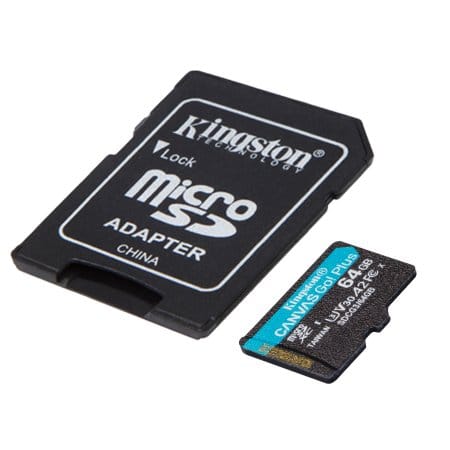 Карта памяти Kingston Canvas Go! Plus microSDXC 64GB (с адаптером) Карта памяти Kingston Canvas Go! Plus microSDXC 64GB (с адаптером)