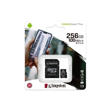 Карта памяти Kingston Canvas Select Plus microSDXC 256GB (с адаптером) Карта памяти Kingston Canvas Select Plus microSDXC 256GB (с адаптером)