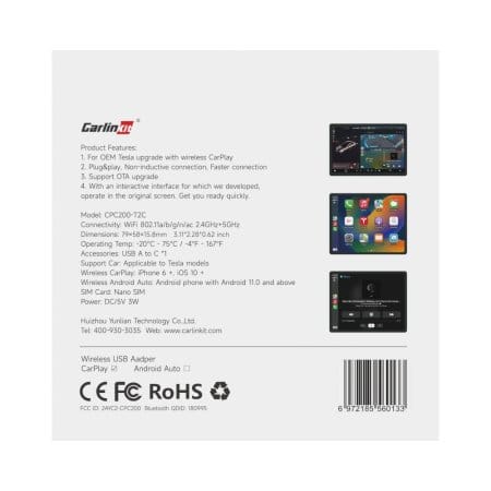 Carlinkit T2C - Беспроводной Carplay адаптер для Tesla