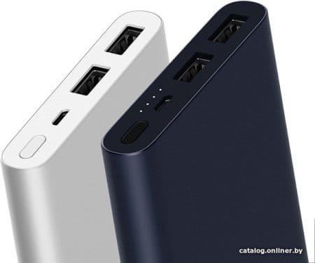 Внешний аккумулятор Xiaomi Mi Power Bank 2S 10000mAh (темно-синий) Внешний аккумулятор Xiaomi Mi Power Bank 2S 10000mAh (темно-синий)