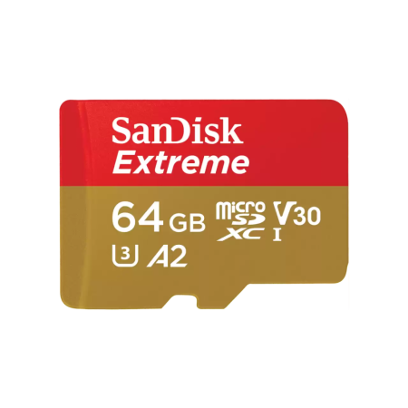 Карта памяти SanDisk Extreme microSDXC 64GB (с адаптером)