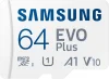 Карта памяти Samsung EVO Plus microSDXC 64GB (с адаптером)