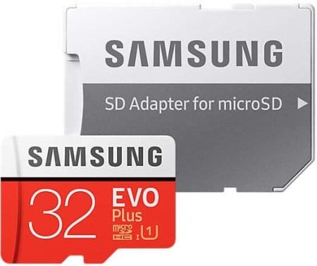 Карта памяти Samsung EVO Plus microSDHC 32GB + адаптер Карта памяти Samsung EVO Plus microSDHC 32GB + адаптер