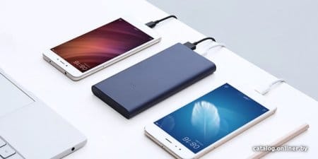 Внешний аккумулятор Xiaomi Mi Power Bank 2S 10000mAh (темно-синий) Внешний аккумулятор Xiaomi Mi Power Bank 2S 10000mAh (темно-синий)