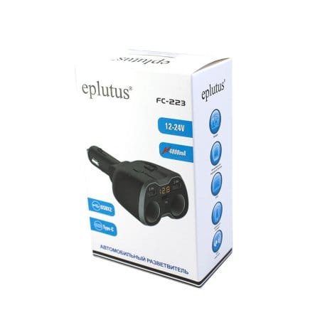 Разветвитель прикуривателя Eplutus FC223